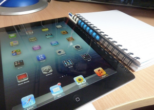 Ipad and notebook